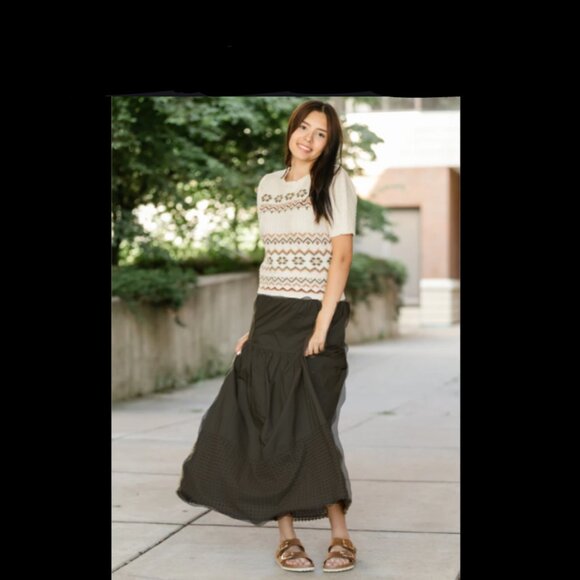 Brand New Heartloom® Coco Eyelet Hem Maxi Skirt - Picture 9 of 9